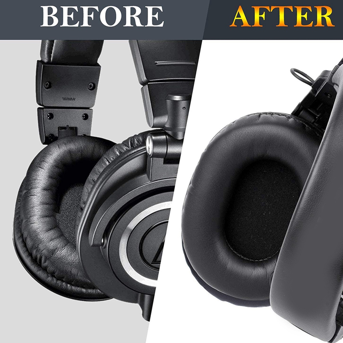 Audio Technica Headphone Ath-M20X - Coussinets d'oreille de remplacement AED6-M50X compatibles