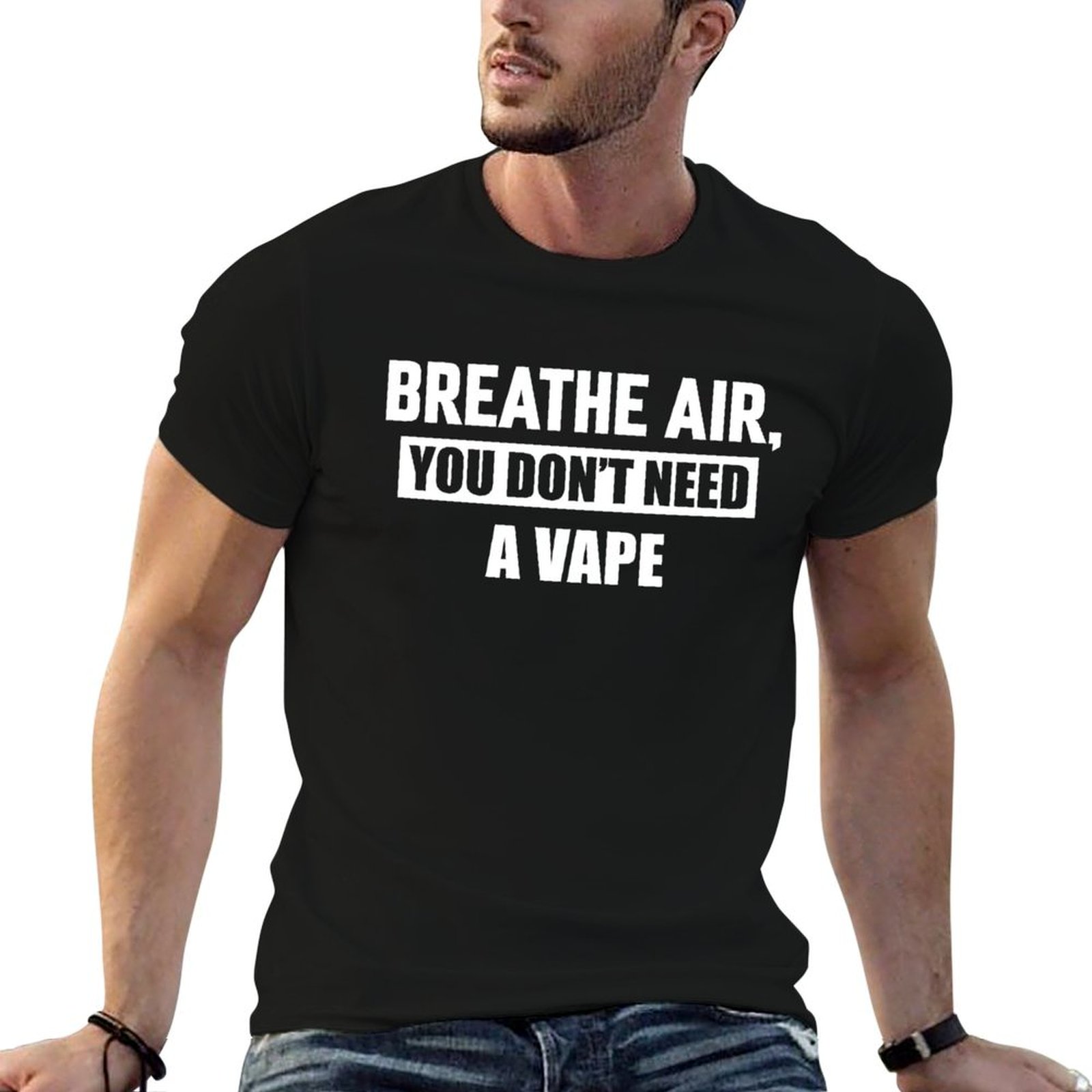 Vaping Air - T-shirt décontracté résistant aux taches «