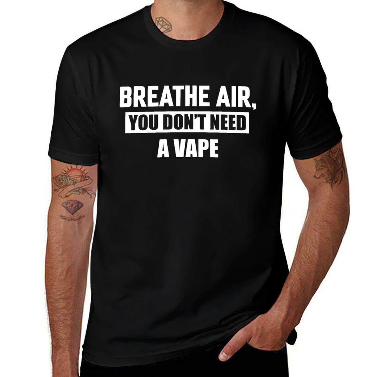 Vaping Air - T-shirt Breathe Air, You Don't Need
