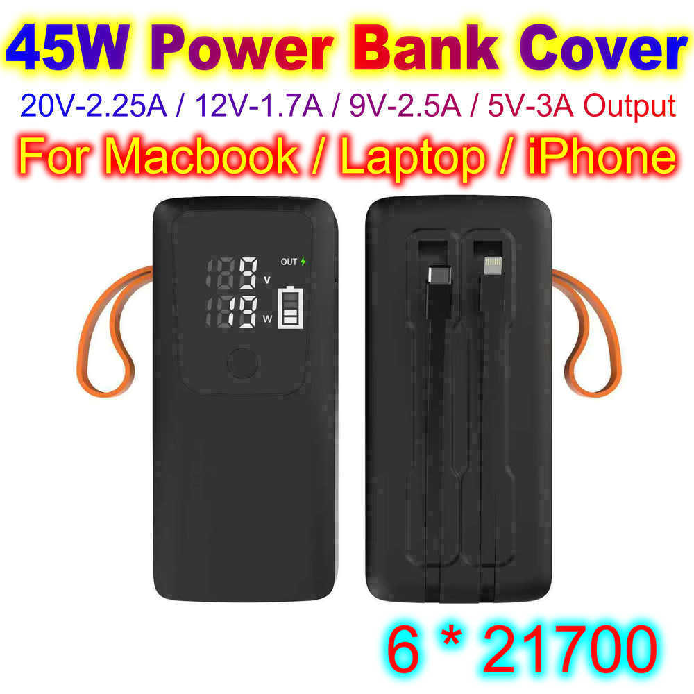 Battery Case Storage - Coque de batterie externe 45W 21700,