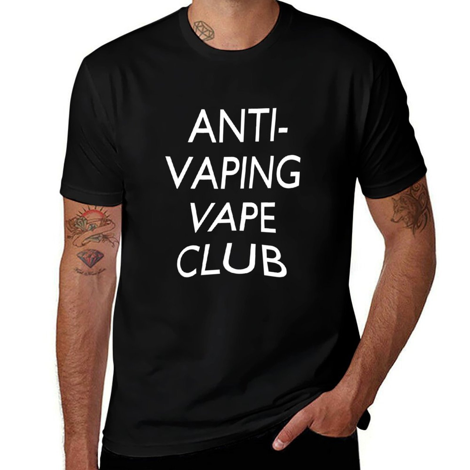 T-shirt Anti-Vaping Vape Club, - Quick Vape avis et prix