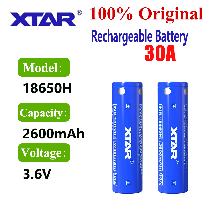 Batterie XTAR 18650 2600 mAh C - Vape Battery 18650 avis et prix