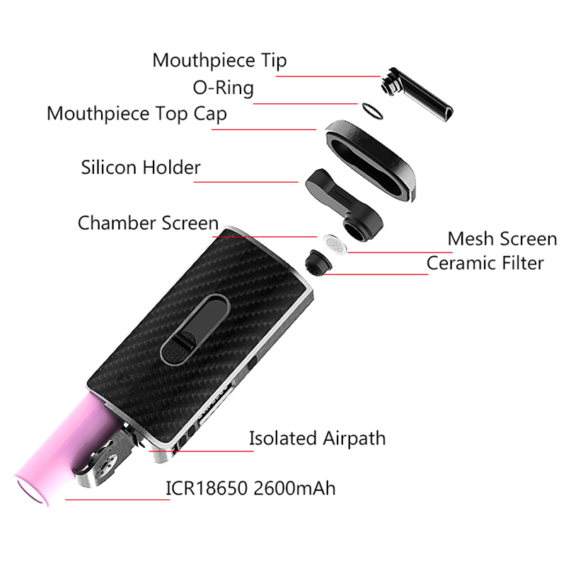 Vaporisateur d'herbes sèches o - Vape Battery 18650 avis et prix